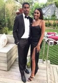 Sasha, with her prom date Chris